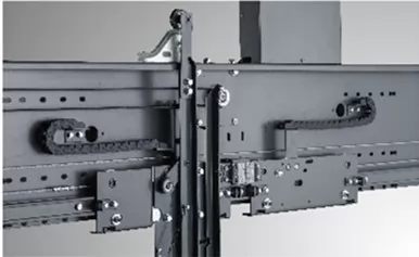 Control door system of commercial elevator